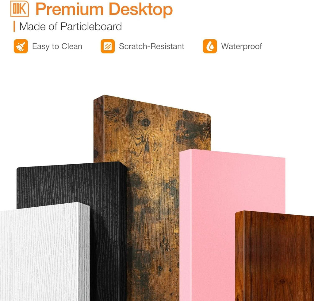 Espresso 27.5 Inch Compact Desk With Monitor Stand