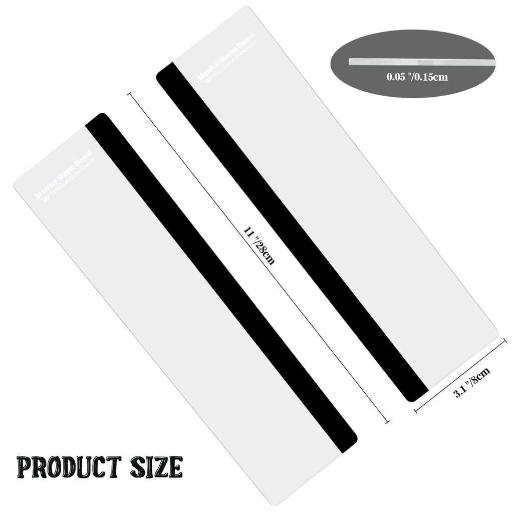 Monitor Memo Board & Sticky Note Holder for Desk (Set of 2)