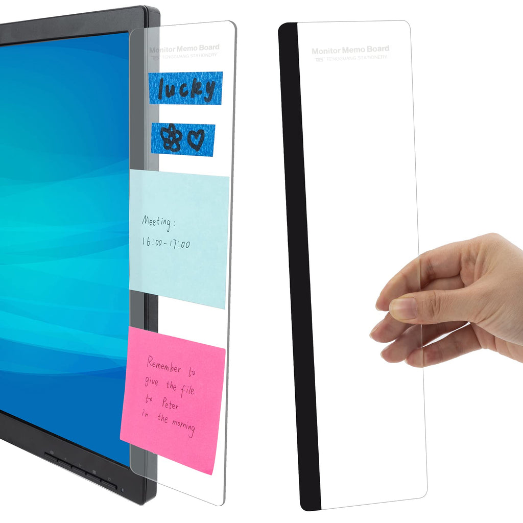 Monitor Memo Board & Sticky Note Holder for Desk (Set of 2)