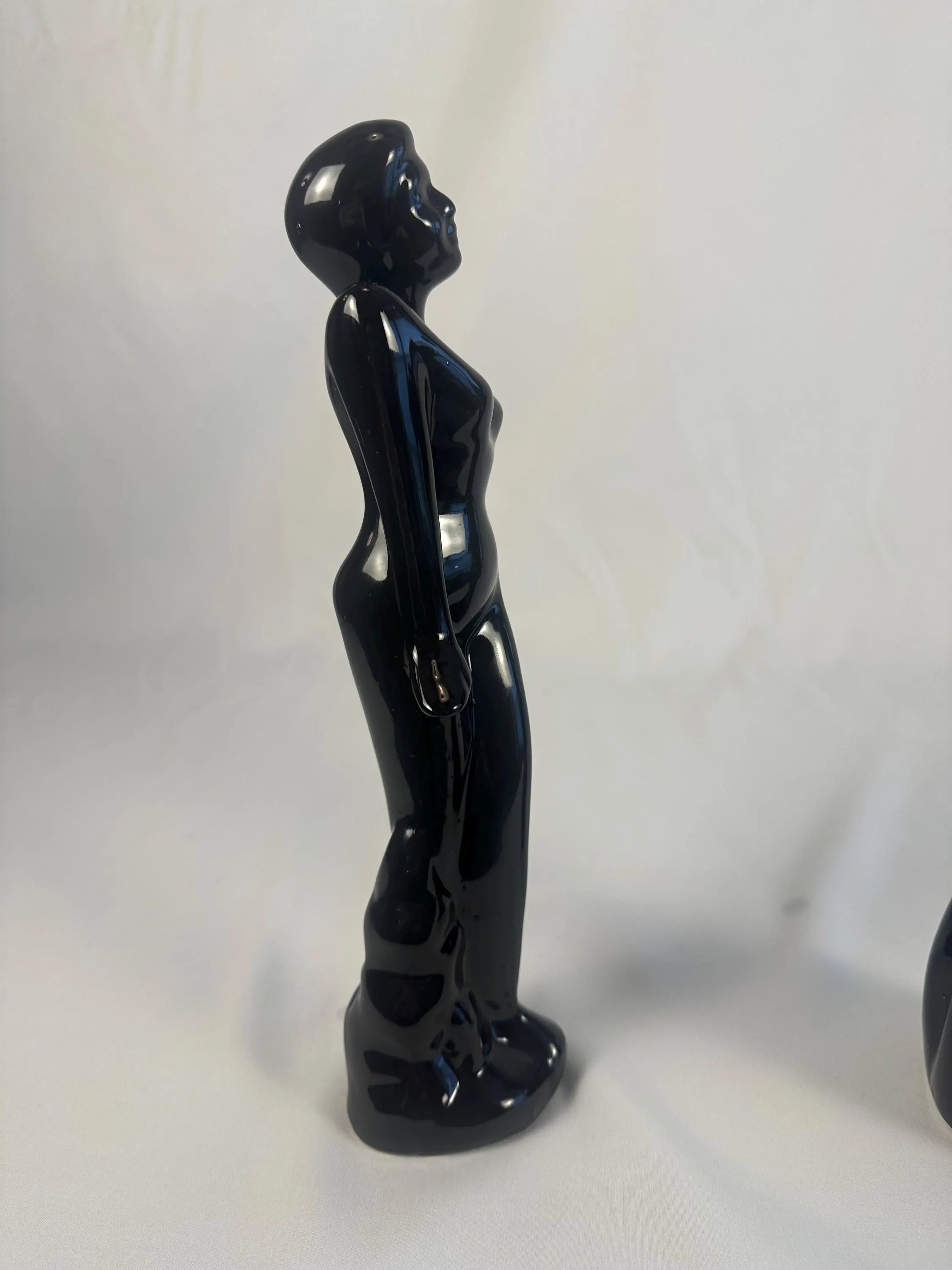 Art Deco Ceramic Figurine -Set of two Vintage Collectible Sculpture Pair