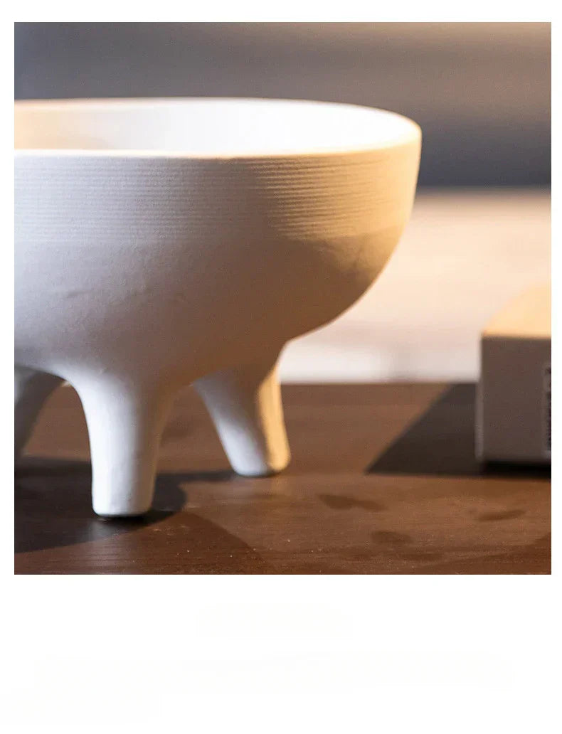 DecorBites™ Ceramic Flower Pot with Tripod Stand