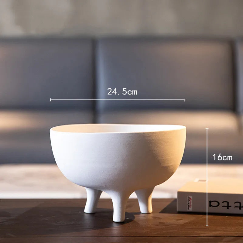 DecorBites™ Ceramic Flower Pot with Tripod Stand