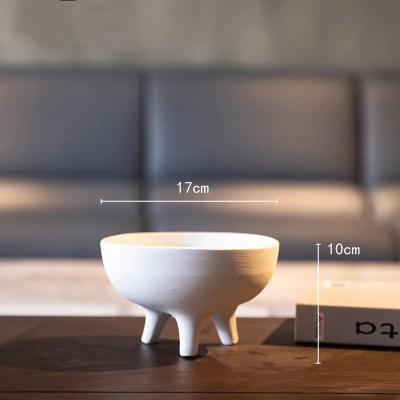 DecorBites™ Ceramic Flower Pot with Tripod Stand