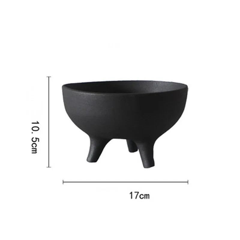 DecorBites™ Ceramic Flower Pot with Tripod Stand