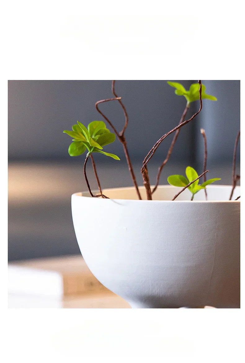 DecorBites™ Ceramic Flower Pot with Tripod Stand