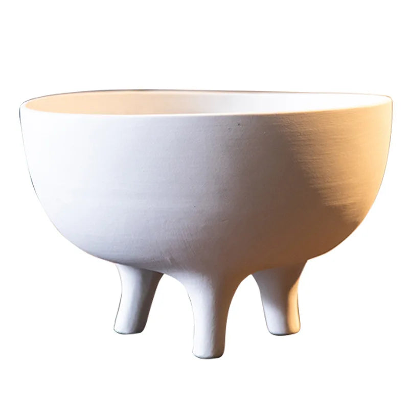 DecorBites™ Ceramic Flower Pot with Tripod Stand