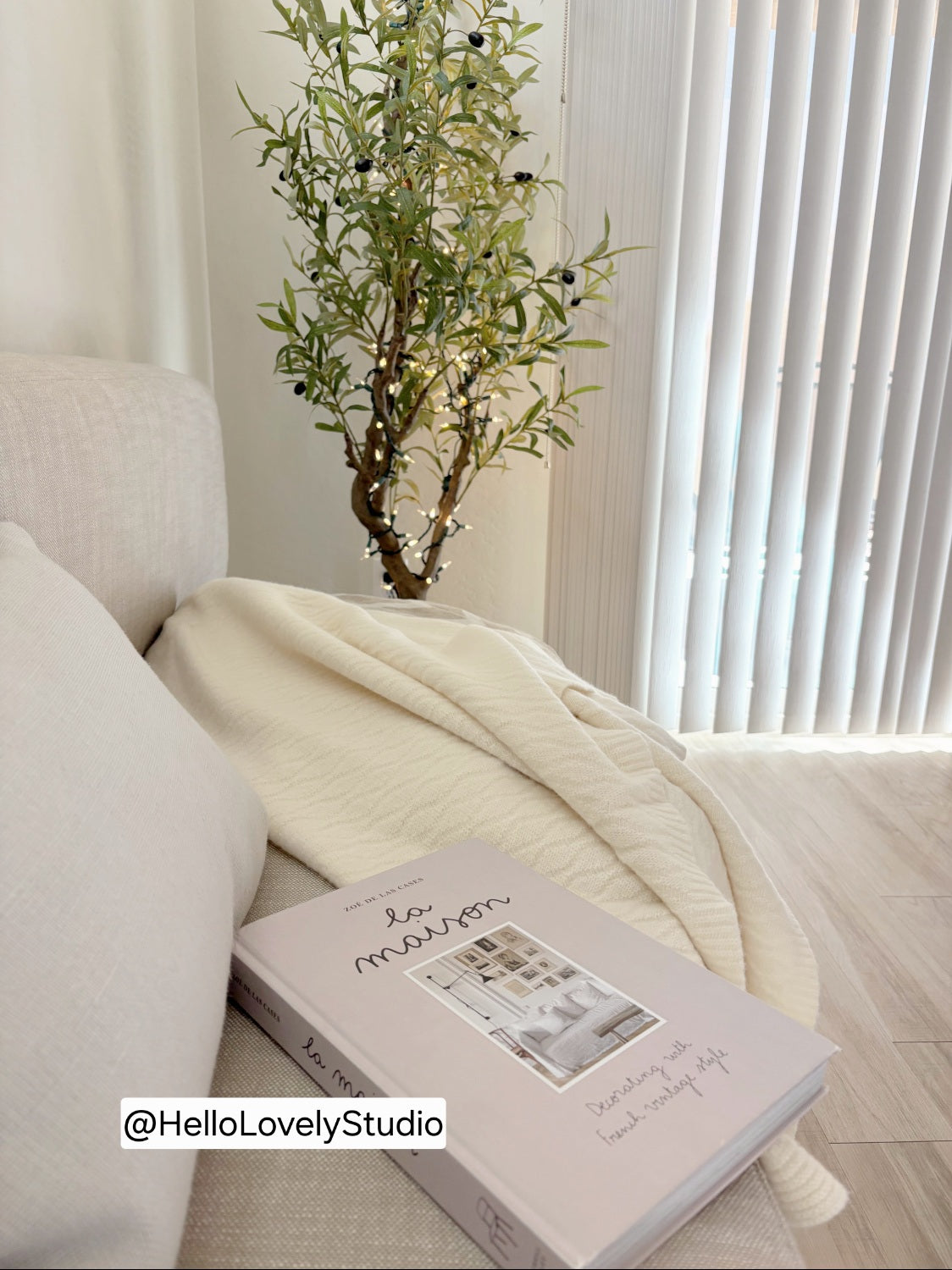 Angora and Wool | Ultra Soft Throw Blanket (solid, beige)